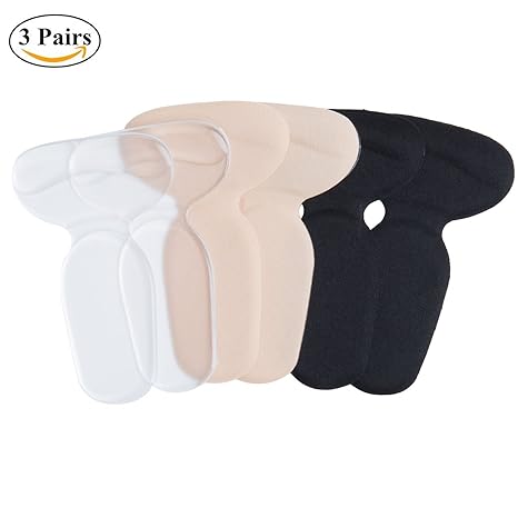 Schuhe Fersenschutz, ZWOOS 3 Paar Heel Pads Set Gel Silikon Fersenpolster Fersenkissen Kissen Liner Schuhe Insole für Damen &