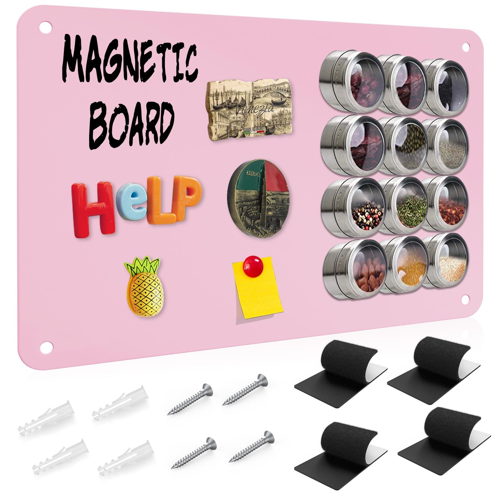 Raweao Magnetic Board for Fridge Magnets Display Board for Wall, A3 Small Strong Magnetic Board, Ultra Thin Steel Board for Holiday Magnets