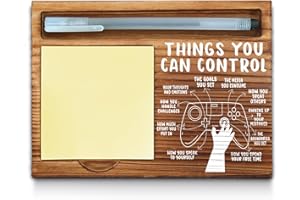 WAINVNIAW Mental Health Things You Can Control Sticky Note Holder, Mindfulness Therapy Office Gift for Coworker, Friends, Positivity Recovery Self Care Encourage Gift Self-Stick Note Pad Holders WPP34