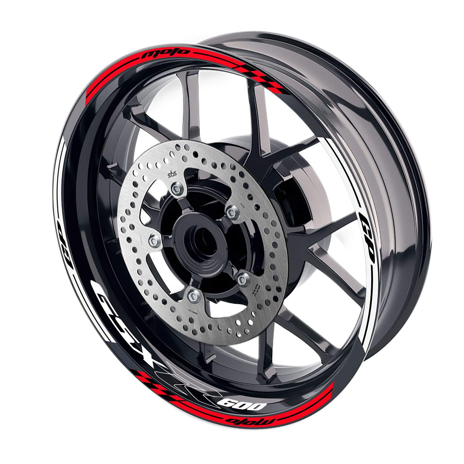 MC MOTOPARTS 17 inch Wheel Rim Stickers Decals AA02