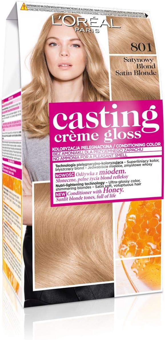 L’Oréal Paris Casting Crème Gloss 801 Satin Blonde Hair Colour