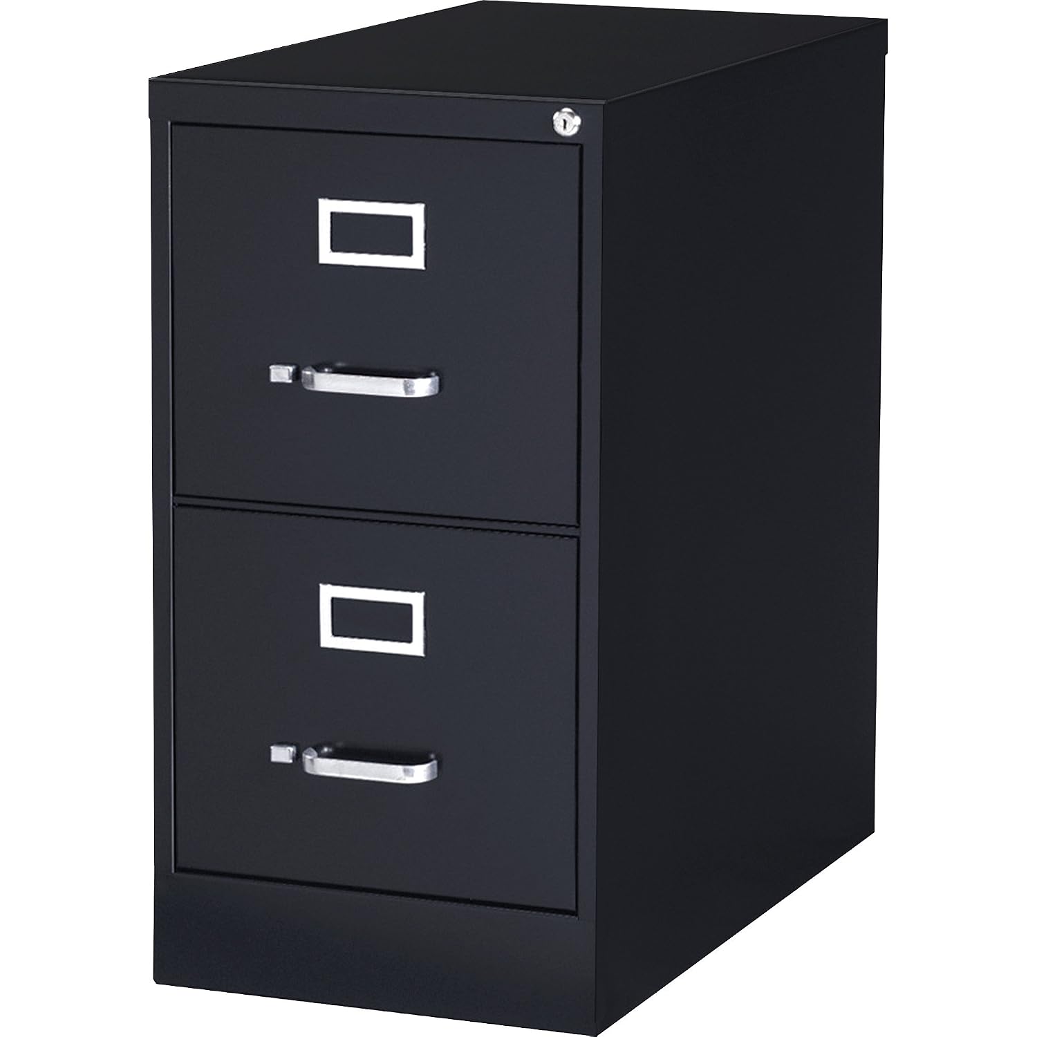 Lorell 2Drawer Vertical File with Lock 15 by 25 by 283/8Inch Black