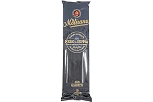 la Molisana Spaghetti al Nero di Seppia - Premium Black Squid Ink imported italian Pasta 1.1 lb 500 gr