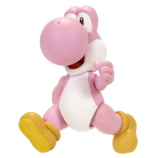 Nintendo Figur (10cm) W3 - Yoshi (pink) mit Ei
