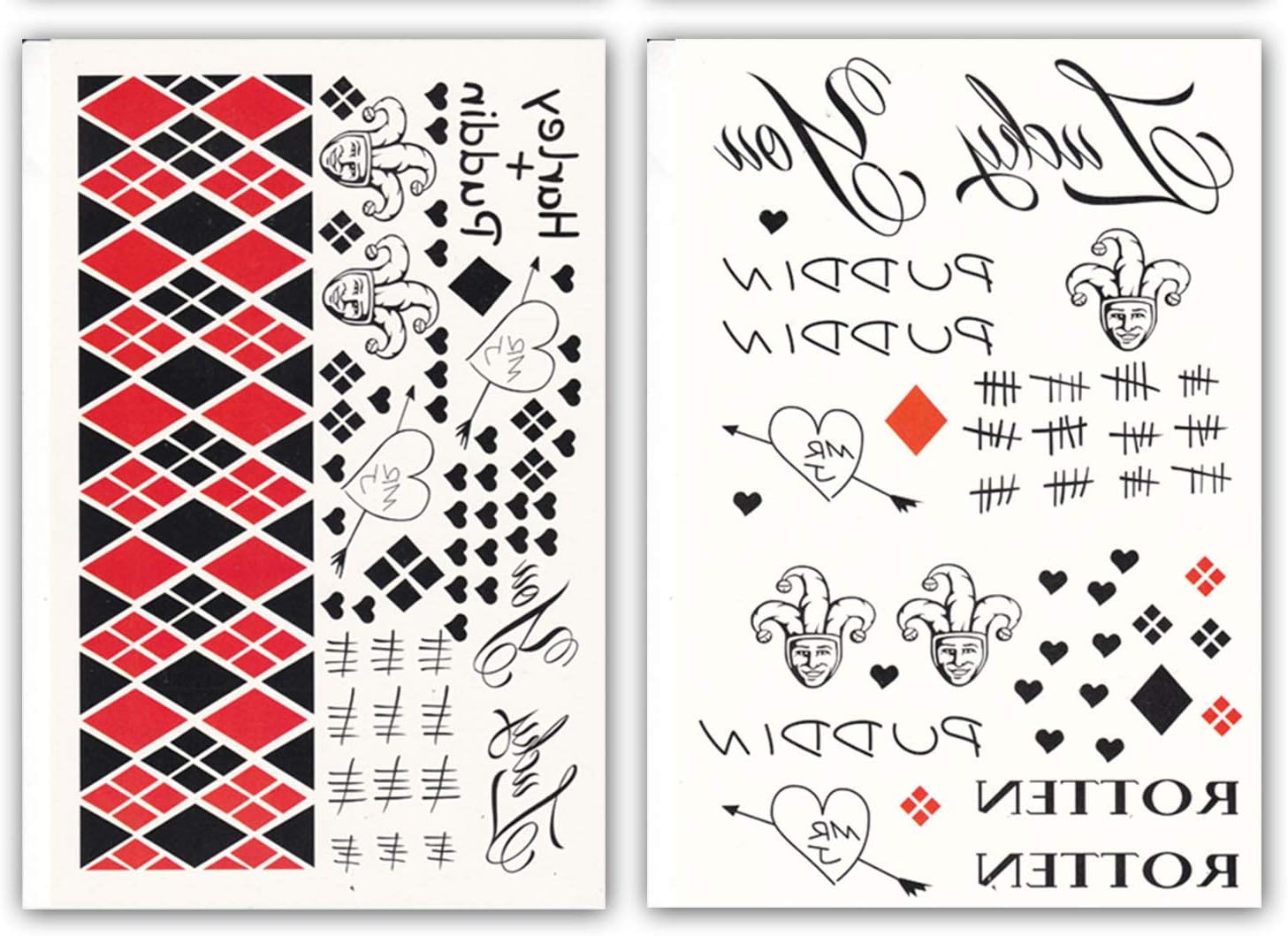 DaLin Temporary tattoos SS Full Body Bundle for Costume / Cosplay 2 Sheets (HQ Collection)