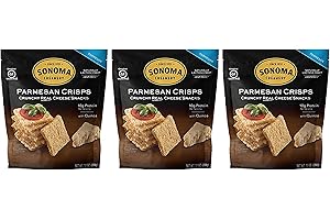 Sonoma Creamery - Cheese Crisps, Parmesan, 10 Oz (3 Count) | High Protein | Low Carb | Gluten Free | Keto-Friendly