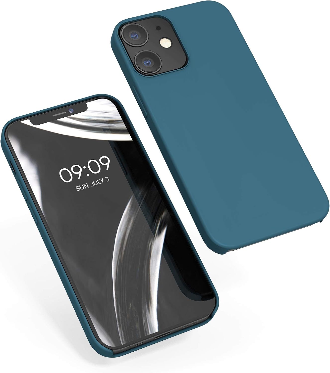 kwmobile Case Compatible with Apple iPhone 12 / iPhone 12 Pro Case - TPU Silicone Phone Cover with Soft Finish - Teal Matte