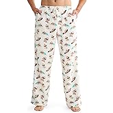 Giggling Getup Mens Pajama Pants Soft Flannel Fleece Pajama Bottoms Sleep & Lounge Pants with Pockets and Drawstring