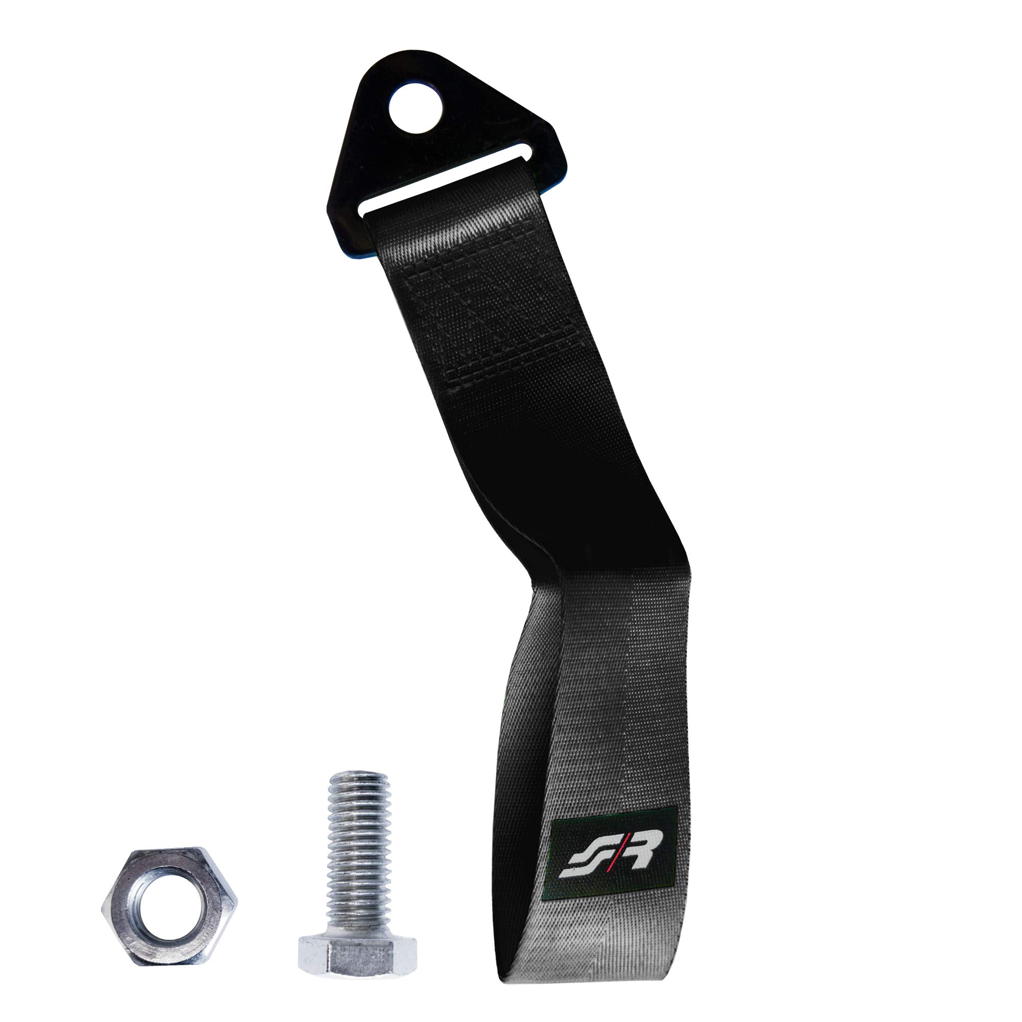 Simoni Racing UTSN Woven Tow Hook, Black