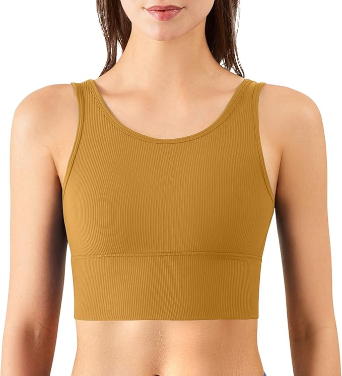 Lykoxa Longline Sports Bras for Women Full Figure Padded