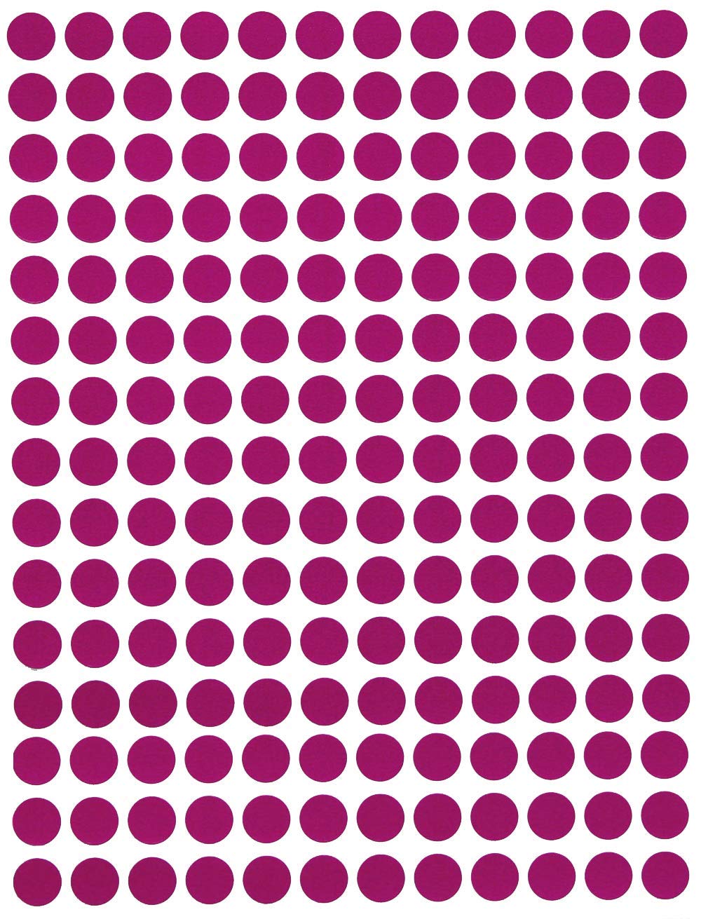 Royal Green Dot Sticker 8mm (0.8 cm) Colored Labels in Purple - 2520 Pack