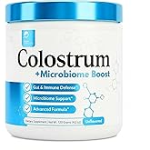 Prime Powders Colostrum Powder | Grass-Fed Bovine Colostrum with Akkermansia Probiotic 1B AFU | Microbiome & Gut Support | High IgG Advanced Formula | 120 Servings