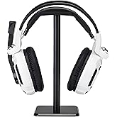 OneCut Headphone Stand, Universal Game Headset Metal Holder Earphone Stand | Aluminum Supporting Bar Flexible Headrest ABS Solid Base for AirPods Max, Sony, Bose, Beats &amp; all Headphones (Black)
