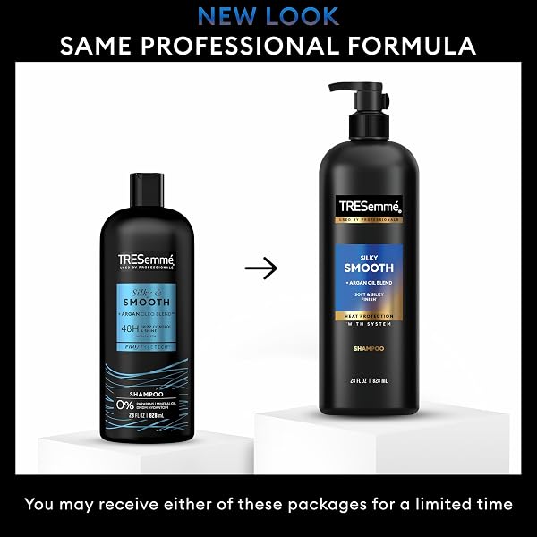 TRESEMMÉ SHAMPOO SILKY & SMOOTH FOR FRIZZY HAIR FORMULATED WITH PRO STYLE TECHNOLOGY 28 FL OZ