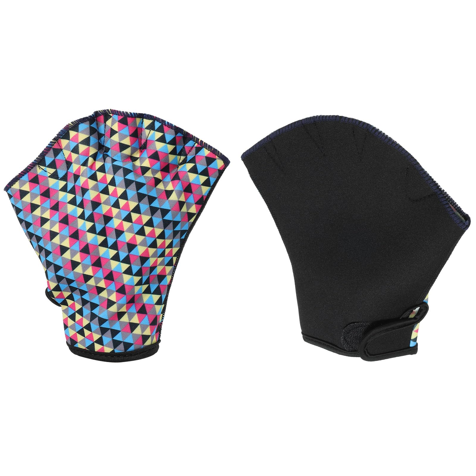 PATIKIL Webbed Swim Gloves, Unisex Swimming Resistance Gloves Water Resistance Training Accessory for Swimming and Diving, M, Rose Red