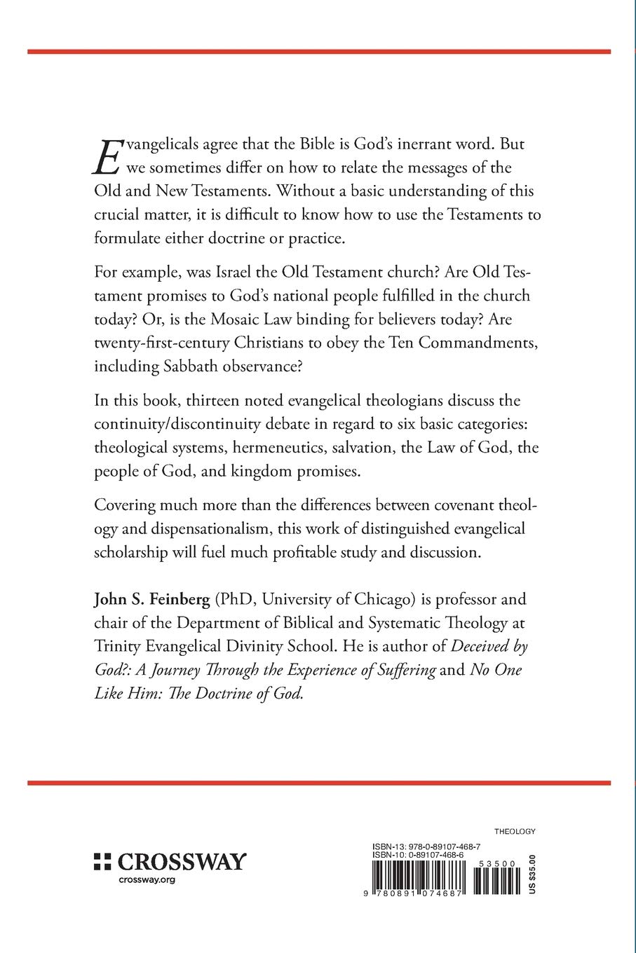 Continuity And Discontinuity Essays In Honor Of S Lewis Johnson Jr Perspectives On The Relationship Between The Old And New Testaments Feinberg John S Feinberg John S Feinberg John S Sproule John