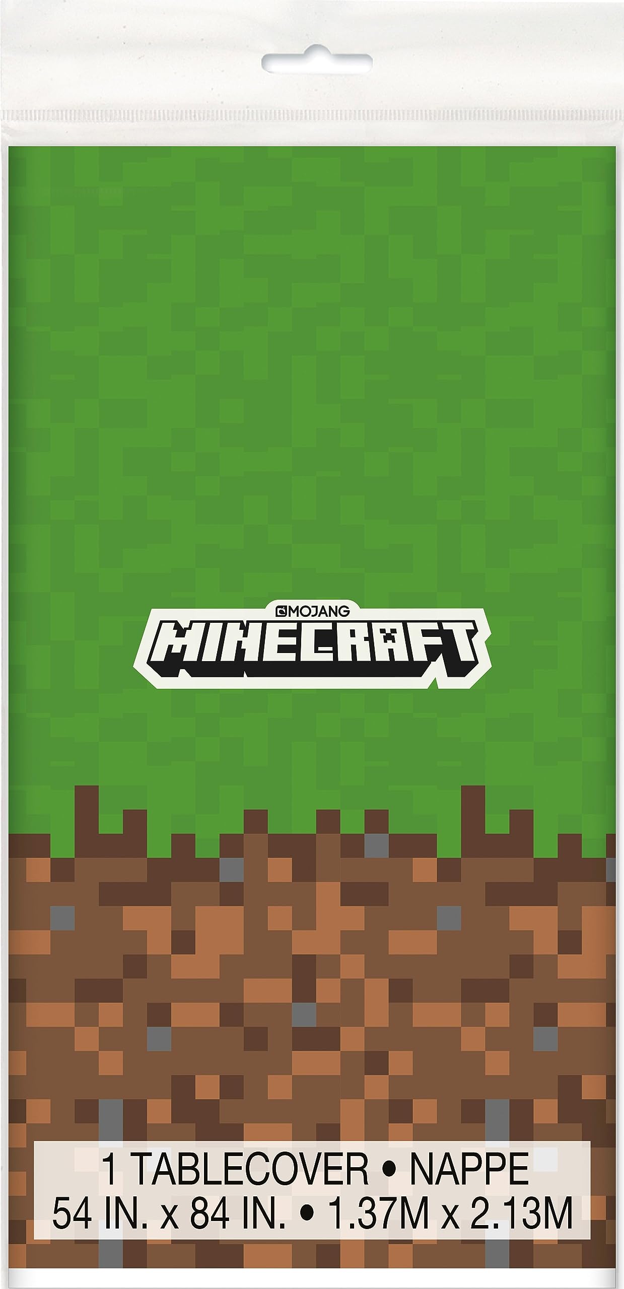 Minecraft Birthday Party Plastic Table Cover 54" by 84"