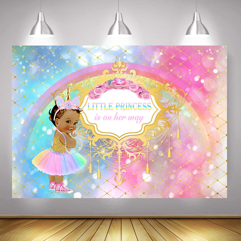 Amazon Com Mehofoto Unicorn Baby Shower Backdrop Princess Rainbow Amazon Com Mehofoto Unicorn Baby Shower Backdrop Princess Rainbow