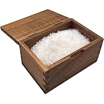 Amazon.com: Itomoyo Acacia Wood Salt Cellar Spice Box with Flip 