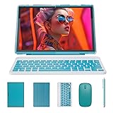 2 in 1 Tablet with Keyboard Case Mouse Stylus, 10