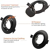 HiBay 10x Black GU10 LED Downlight Tilt Ceiling Lights 240V Non Bulbs Included view 2