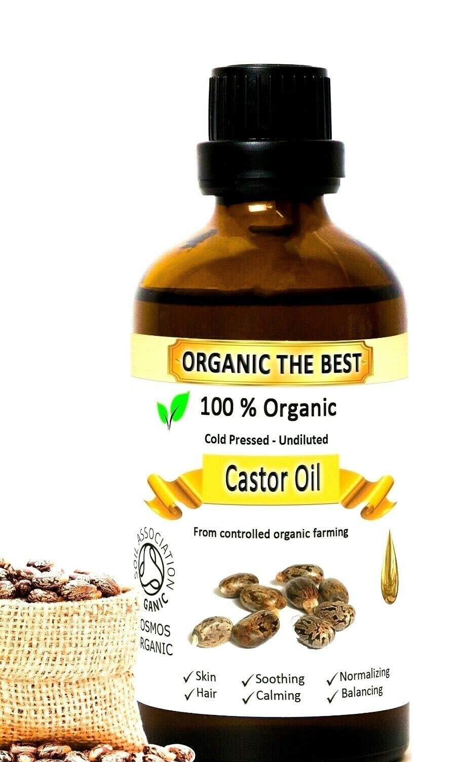 Castor Oil Organic Cold Pressed Undiluted 100ml