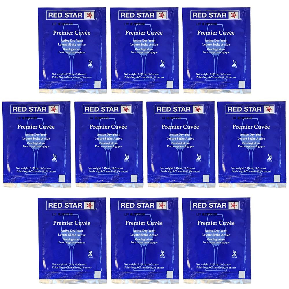Red Star Premier Cuvee Yeast 10 Packets