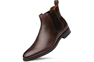 Dunross & Sons Mens Boots. Chelsea Boot. Jayden Dress Boots for Men. Comfortable Leather Boots.
