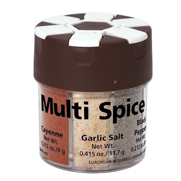COGHLAN’S MULTI-SPICE SHAKER – COMPACT AND PORTABLE SEASONING CONTAINER WITH MULTIPLE COMPARTMENTS FOR CAMPING, HIKING, BACKPACKING, AND OUTDOOR COOKING – DURABLE, LIGHTWEIGHT, TRAVEL-READY