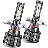 Amazon Com Sealight H4 9003 Hb2 Led Bulbs X1 Series Dual Xenon White 6000k 6000lm Automotive