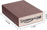 STEBRUAM 5 Pieces Sanding Sponges Coarse and Fine 240 Grits Set view 2