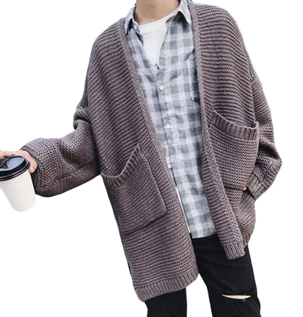 Clothing BYWX Men Plus Size Long Sleeve 