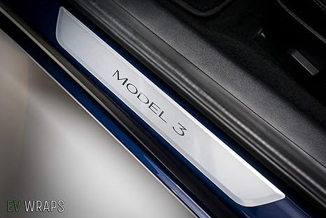 Ev Wraps Tesla Model 3 Door Sill Protector Clear 2 Pieces