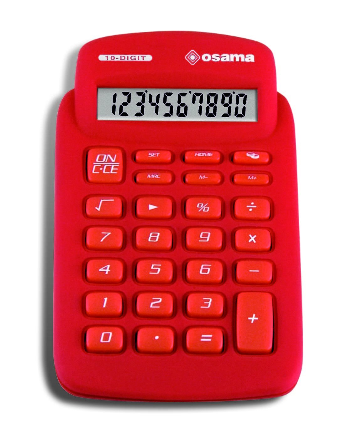 Calculator Design Soft, 10 Digits Red, Rubberised โ image 1
