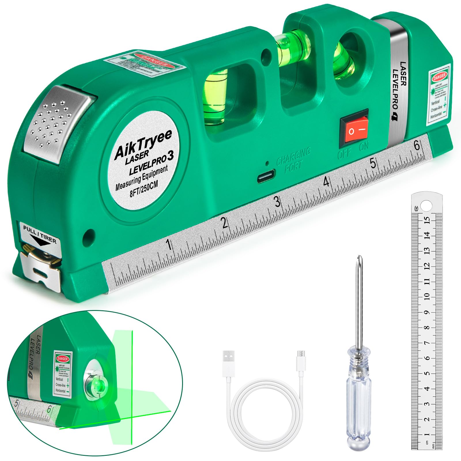 Level Tool Laser Level Leveler tool Cross Line