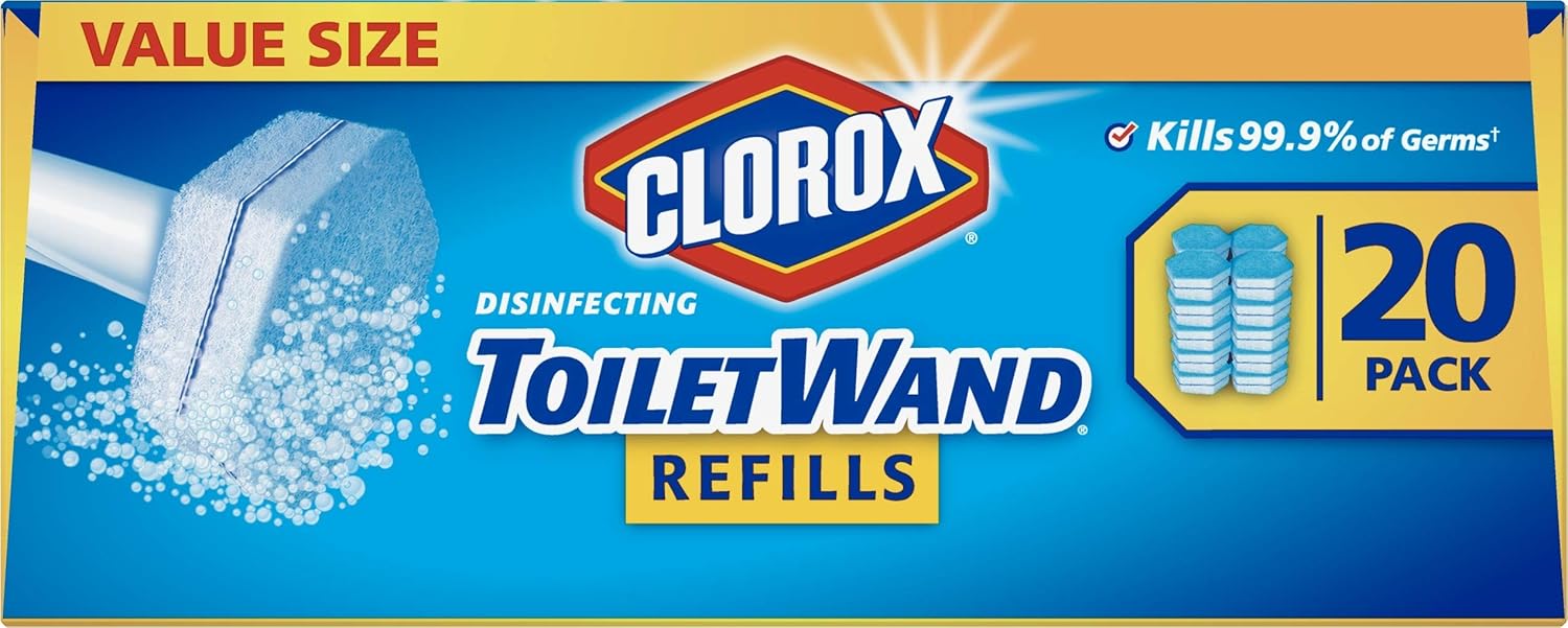 Clorox ToiletWand Disinfecting Refills, Disposable Wand Heads - 20 Count: Health & Personal Care