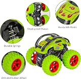 m zimoon Monster Trucks 2 Pack Pull Back Cars 360° Off-Road Green Red view 3