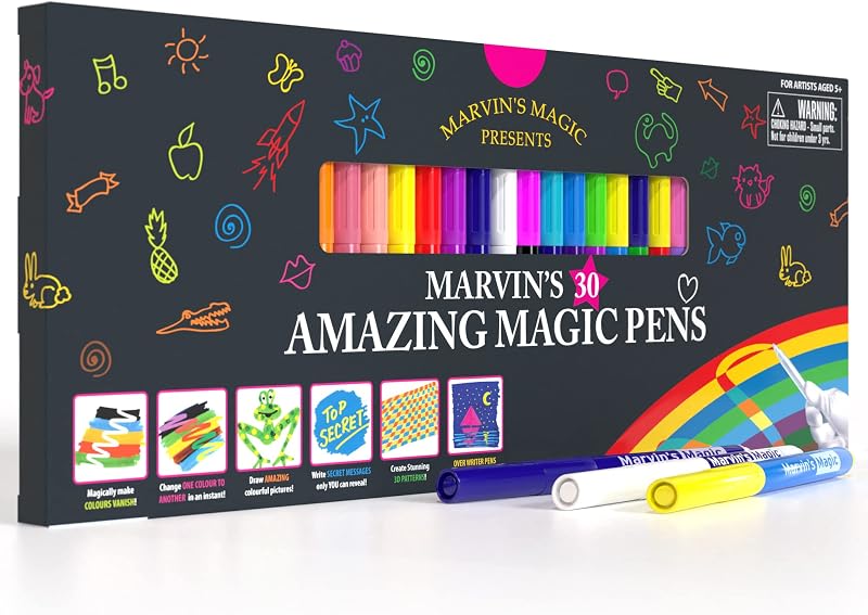 Marvin's Magic 30 Amazing Magic Pens for Kids Colour Changing Markers