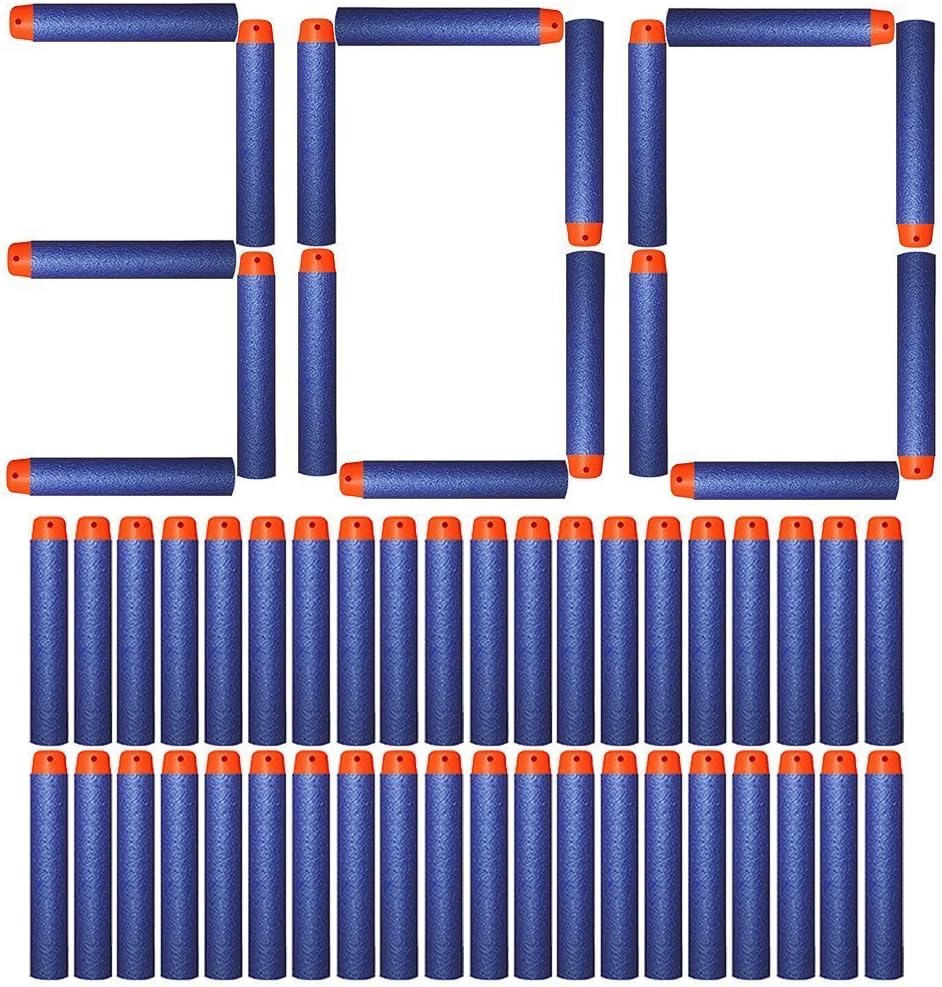 Tomons Refill Darts 300PCS Bullets Ammo Pack for Nerf N-Strike Elite Series – Blue