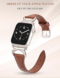 Minyee Leather Bands Compatible with Apple Watch