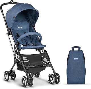Besrey leicht Kinderwagen Buggy Sitzbuggy kompakt klein klappbar ins Flugzeug für Reise - blau