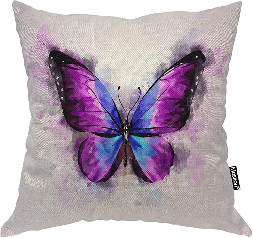 Amazon Com Moslion Butterfly Pillows Watercolor Animal Bird