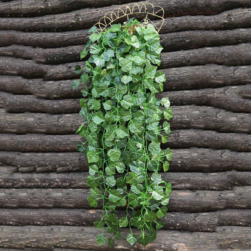 JINGXU 90CM Artificial Plant Hanging Vine Fake Leaves Garland Home Garden Wedding Decor (Grape leaves Vine)