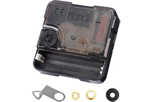 MakerTick Upgraded Clock Mechanism Replacement - Battery Operated Quartz Movement with 13/16 Shaft, Silent Sweep Motor for DIY Wall Clock Repair & Crafting (No Hands Included, ROHS/CE Certified)