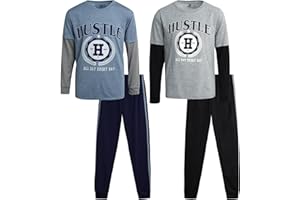 Pro Athlete Boys Sweat Suit Set - 4 Piece Short Sleeve Crewneck Athletic Graphic Tees and Tricot Jogger Sweatpants (8-16)