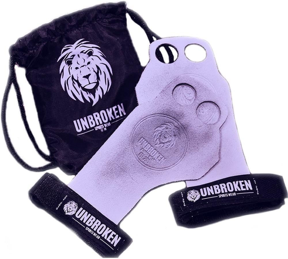 Gymnastics Grips Crossfit Hand Wrist Lift Gloves perfect for WOD, pullups, Weight Lifting, Chin ups, Training, Exercise, Kettlebell. Protects Palms! Black Suede Leather + Neoprene Wrist support