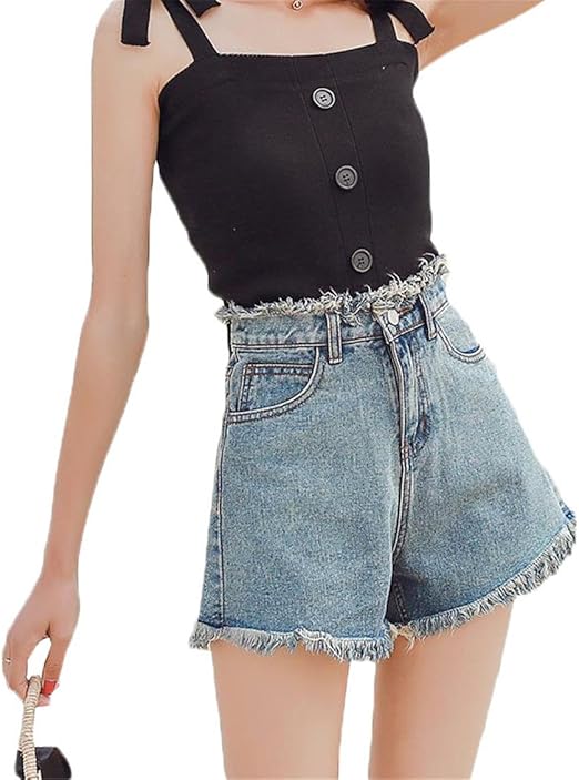 Amazon チューカー レディース ショートパンツ 短パン 切りっぱなし デニム 無地 カジュアル 着痩せ オーバーサイズ Bf風 美脚 ショートパンツ 通販 Amazon チューカー レディース ショートパンツ 短パン 切りっぱなし デニム 無地 カジュアル 着痩せ オーバーサイズ Bf風 美脚 ショートパンツ 通販