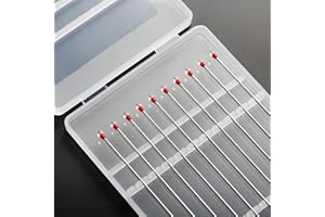 AANOUTUO ESD Professional Stainless Steel Optical Lens Cleaning Swab Gel Stick for Cleaning Camera sensors, PCB, SMT, semiconductors and Particularly Sensitive Electronics. (Red-10Packs, High Viscosity)