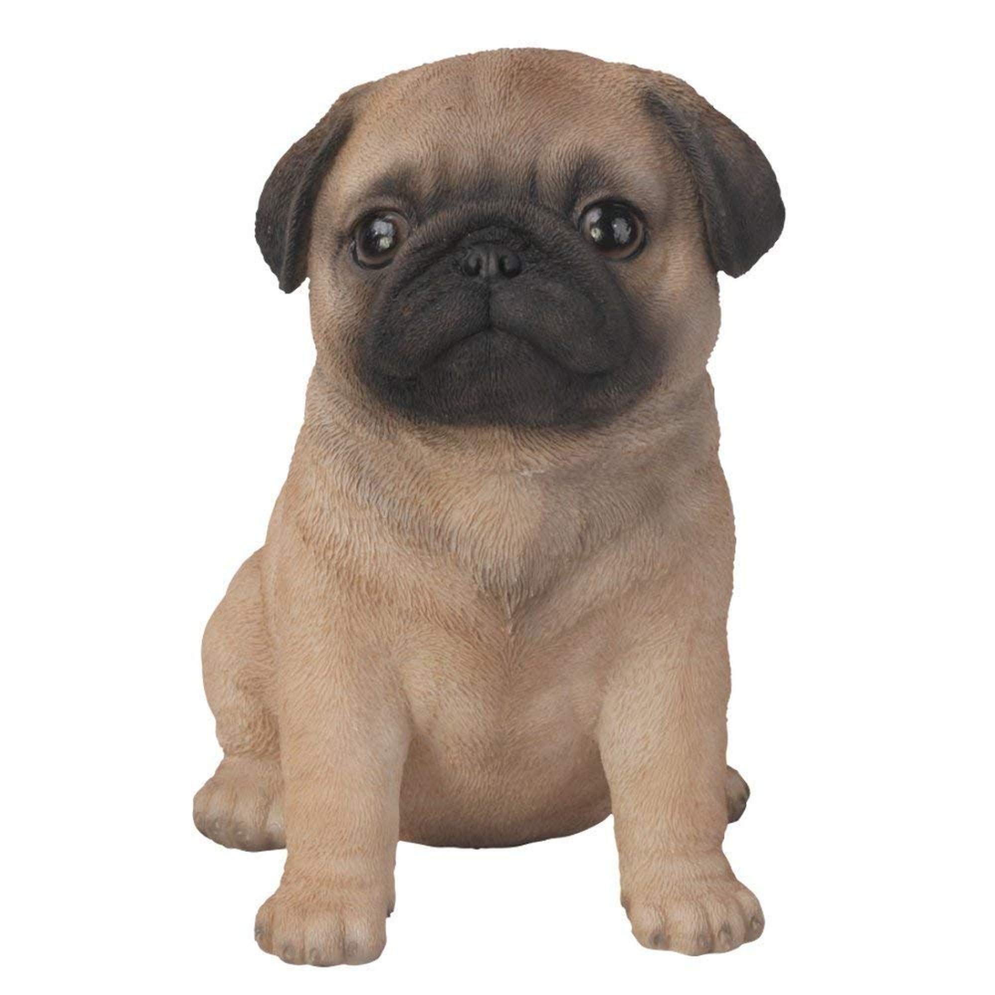 Pug Puppy Pet Pal by Vivid Arts - Brown with black accents