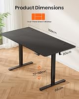 ErGear Electric Standing Desk 160x80cm Sit Stand 4 Memory Panel Splice Board view 6